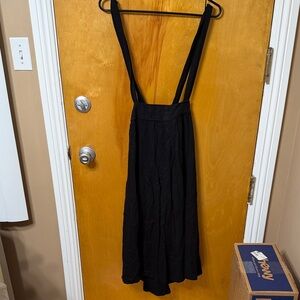 ban.do Elegant Black A-Line Skirt with Suspenders